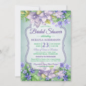 Brautparty Frühling Hochzeit Wasserfarben Einladung (Vorderseite)