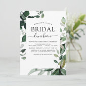 Brautparty Frühling Mitternacht Grüne Einladung (Stehend Vorderseite)