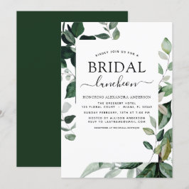 Brautparty Frühling Mitternacht Grüne Einladung