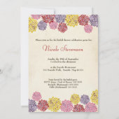 Brautparty-Frühlings-Blumen-Garten-Einladung Einladung (Rückseite)