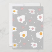 Brautparty Frühstück Ei Brunch Muster Einladung (Rückseite)