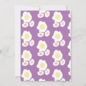 Brautparty Frühstück Eier Brunch Muster Einladung (Rückseite)