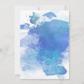 Brautparty für abstrakte Aquarellfarben Einladung (Rückseite)