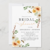 Brautparty für Aquakultur und Bienen Einladung (Vorderseite)