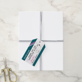 Brautparty für aquamarine Bevorzugung Geschenkanhänger