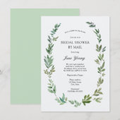 Brautparty für Aquarellbilder nach Mail Einladung (Vorne/Hinten)