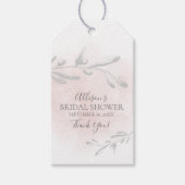 Brautparty für Aquarellblätter Geschenkanhänger (Vorderseite)