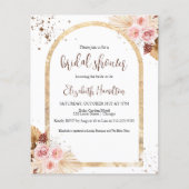 Brautparty für Aquarellblumen Einladung (Vorderseite)