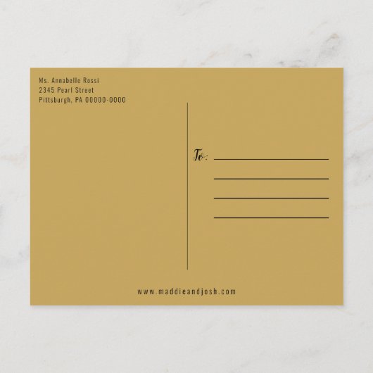 Brautparty für Aquarellblumen Einladungspostkarte (Rückseite)