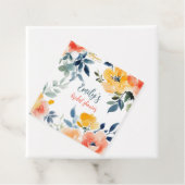 Brautparty für Aquarellblumen Geschenkanhänger (Beispiel)