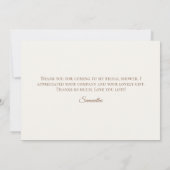 Brautparty für Aquarelle-Wildblumen Dankeskarte (Rückseite)