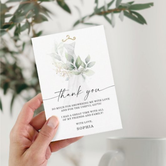 Brautparty für Aquarellen dank Karte