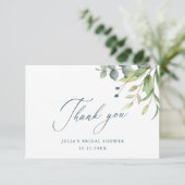 Brautparty für Aquarellen dank Karte (Stehend Vorderseite)