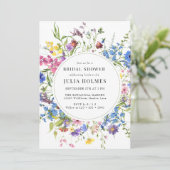 Brautparty für Aquarellfarben Einladung (Stehend Vorderseite)