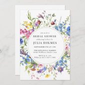 Brautparty für Aquarellfarben Einladung (Vorne/Hinten)