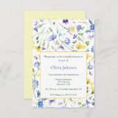 Brautparty für Aquarellfarben Einladung (Vorne/Hinten)