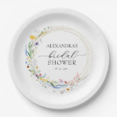 Brautparty für Aquarellfarben Pappteller (Vorderseite)