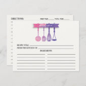 Brautparty für Aquarellfarben Postkarte (Vorne/Hinten)