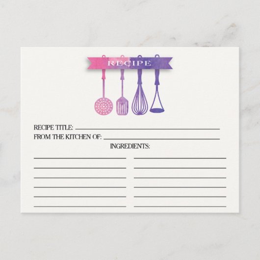 Brautparty für Aquarellfarben Postkarte (Vorderseite)