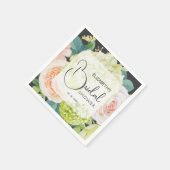 Brautparty für Aquarellfarben Serviette (Ecke)