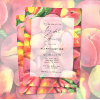 Brautparty für Aquarellpfirsiche