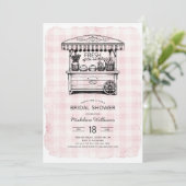 Brautparty für Bäckereien Einladung (Stehend Vorderseite)