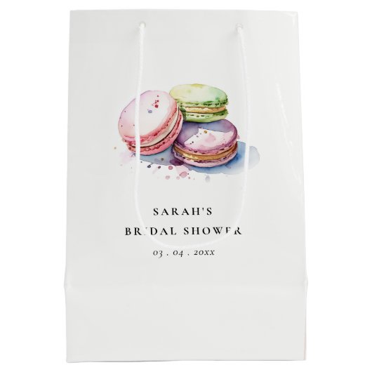 Brautparty für Bäckereien Mittlere Geschenktüte (Rückseite)