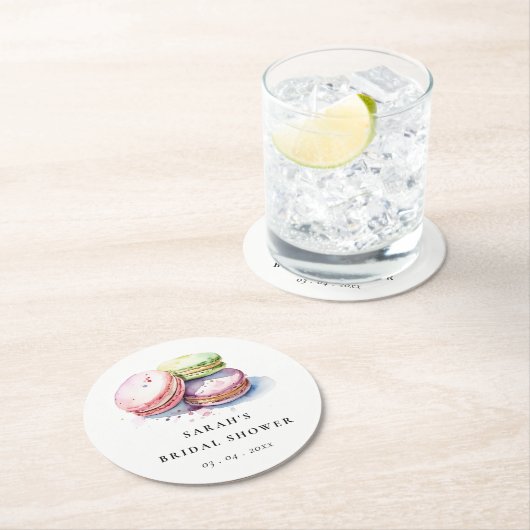 Brautparty für Bäckereien Runder Pappuntersetzer (Vor Ort)