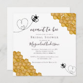 Brautparty für Bienen Einladung (Vorne/Hinten)