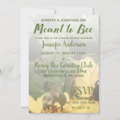 Brautparty für Bienen Einladung (Vorderseite)
