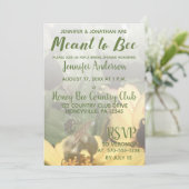 Brautparty für Bienen Einladung (Stehend Vorderseite)