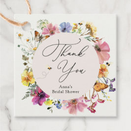 Brautparty für Bienen und Wildblumen Geschenkanhänger