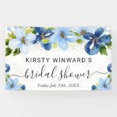 Brautparty für Blaue Blume Banner (Horizontal)