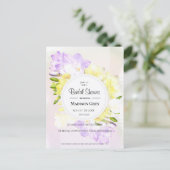 Brautparty für Blume Einladungspostkarte (Stehend Vorderseite)