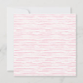 Brautparty für Blume in Rosa Einladung (Rückseite)