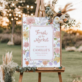 Brautparty für Blumen auf dem Markt