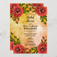 Brautparty für Blumenflora im Herbst