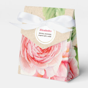 Brautparty für Blumenmuster mit Aquarellfarben Geschenkschachtel