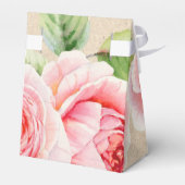 Brautparty für Blumenmuster mit Aquarellfarben Geschenkschachtel (Rückseite)