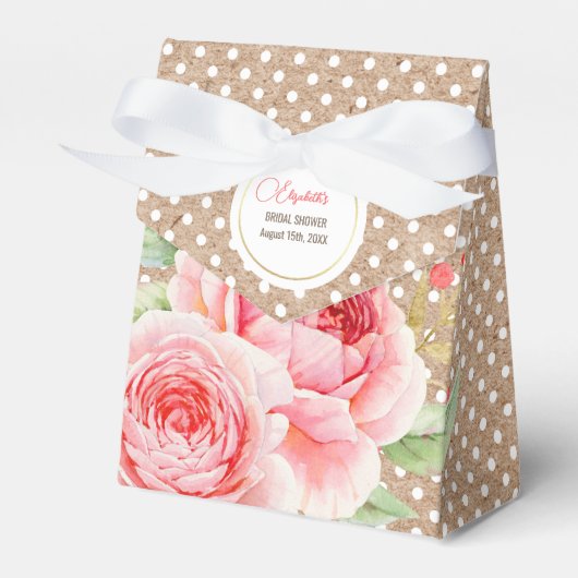 Brautparty für Blumenmuster mit Aquarellfarben Geschenkschachtel (Vorderseite)