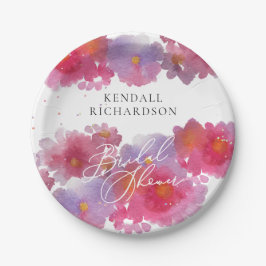 Brautparty für Blumenmuster Teller