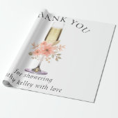 Brautparty für Bubbly und Brunch mit eigener Marke Geschenkpapier (Ungerollt)