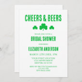 Brautparty für Cheers und Biere Einladung (Vorne/Hinten)