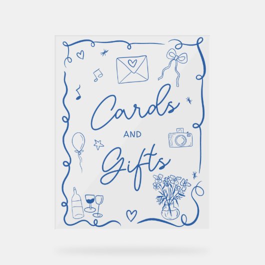 Brautparty für das illustrierte Retro-Zeichen Acrylschild (Vorderseite)