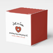 Brautparty für das Notfallüberleben am Hochzeitsta Geschenkschachtel (Vorderseite)