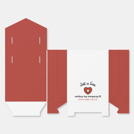 Brautparty für das Notfallüberleben am Hochzeitsta Geschenkschachtel (Ungefaltet)