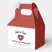 Brautparty für das Notfallüberleben am Hochzeitsta Geschenkschachtel (Vorderseite)
