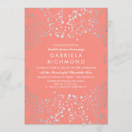 Brautparty für das Silber- und das Blush-Gipskraut Einladung