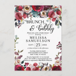 Brautparty für den Blumenbrunch Einladung