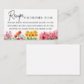 Brautparty für den Blumenladen Begleitkarte (Vorne/Hinten)